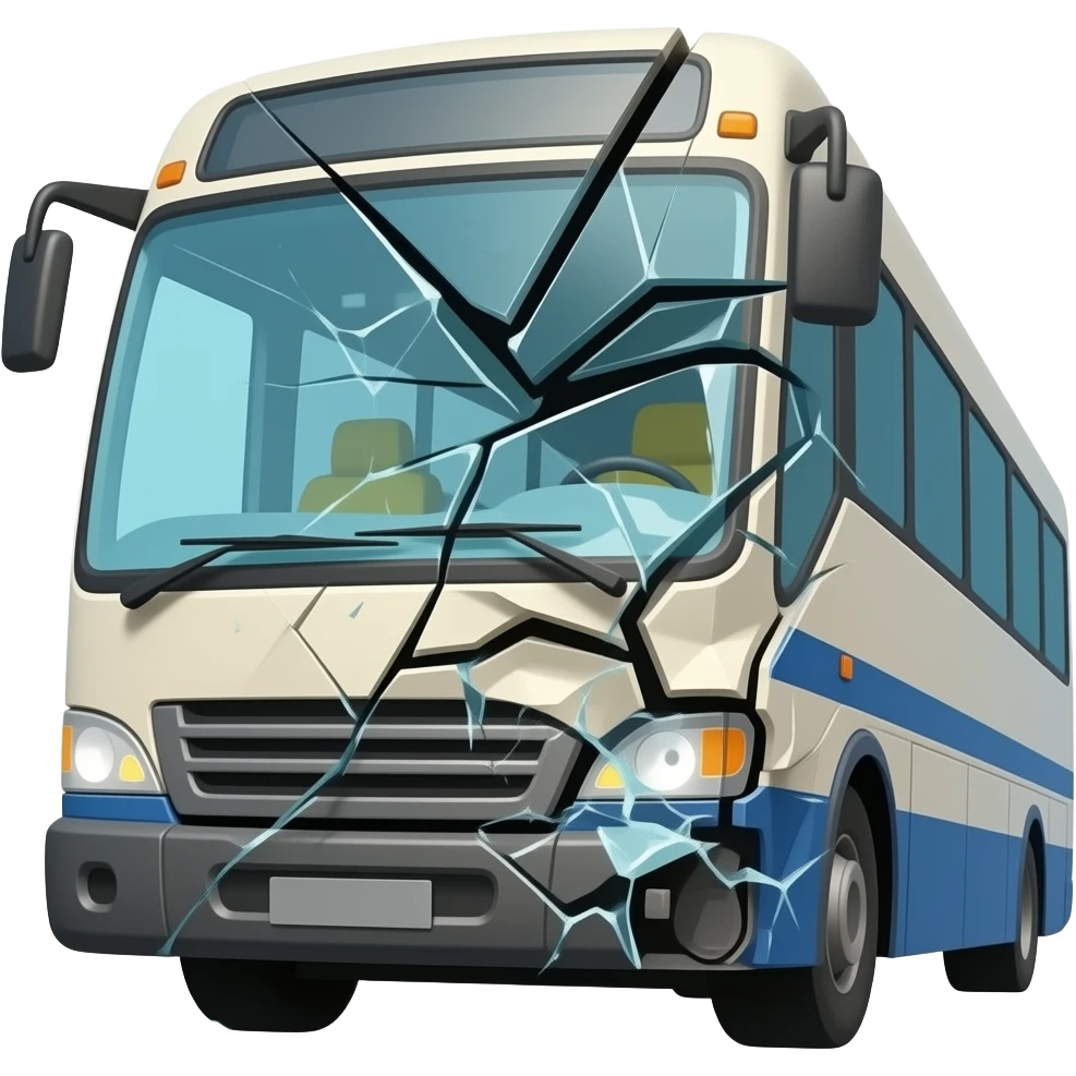 Bus crashed emoji