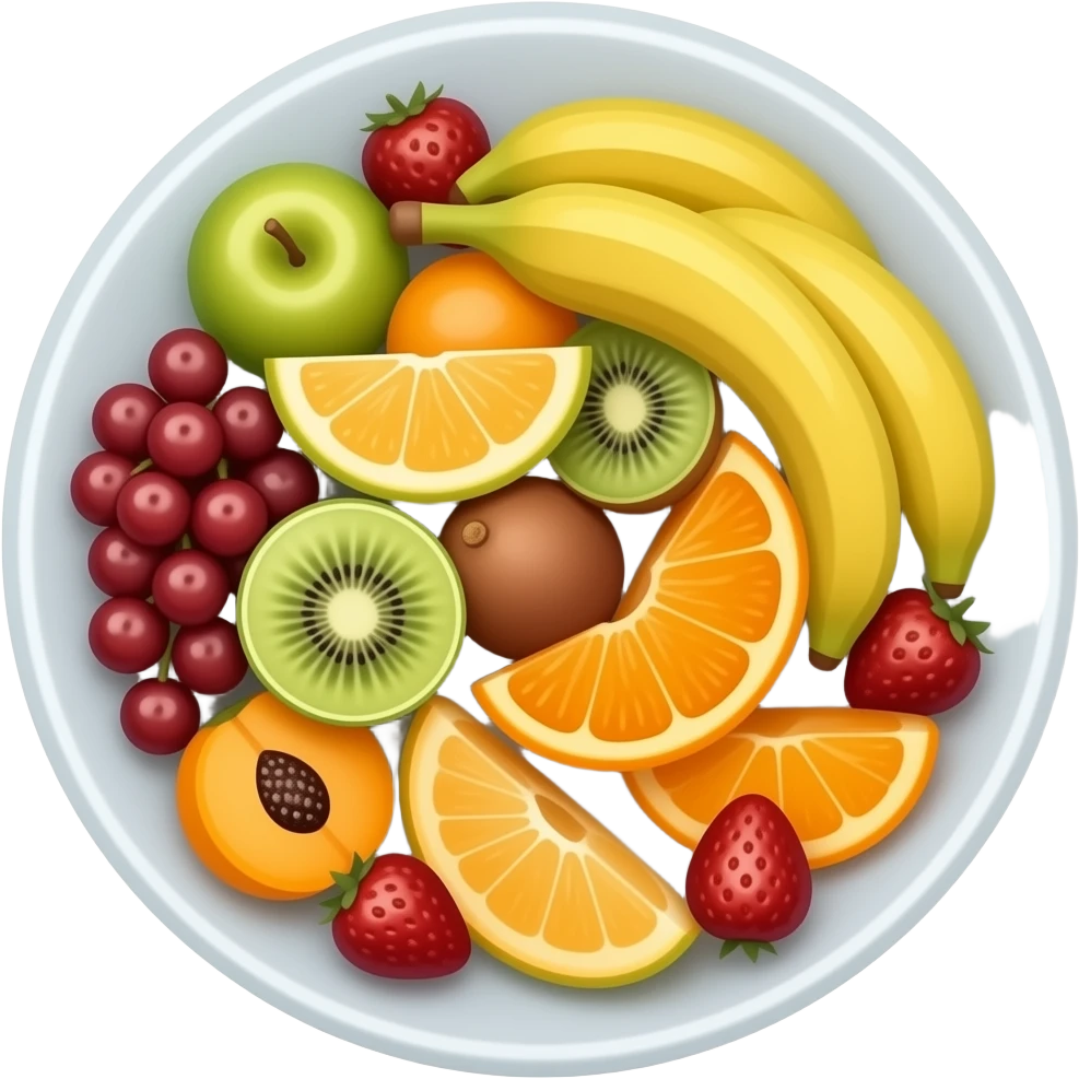 plato de frutas bebes emoji