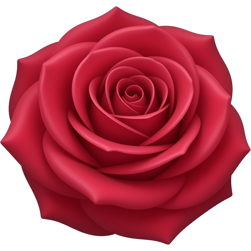 Realistic vector rose, saturated red with crimson undertones, detailed ...