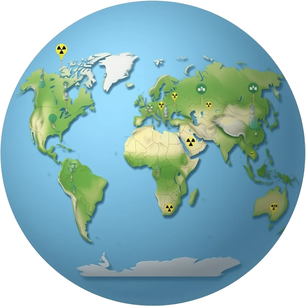 nuclear power worldwide emoji