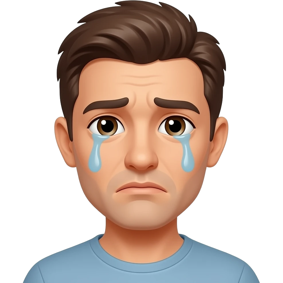 emoji triste che non piange emoji