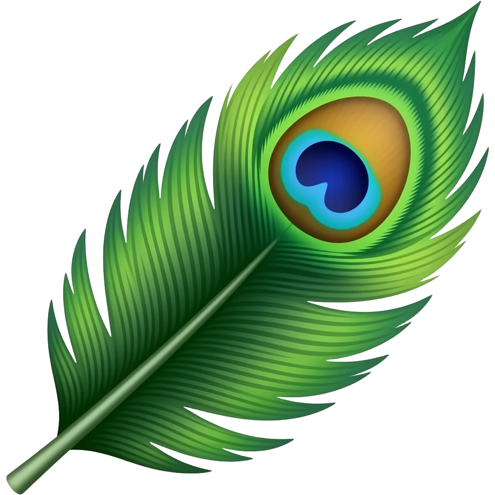 Peacock feather emoji emoji