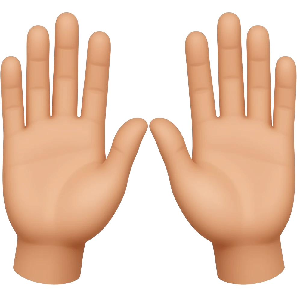 clap with 2 palms emoji