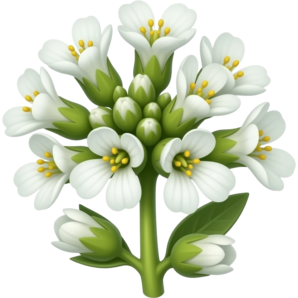 нарисуй цветы asperugo procumbens emoji