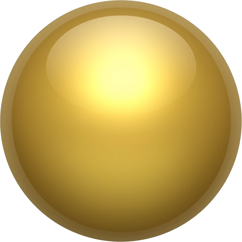 gold ball emoji