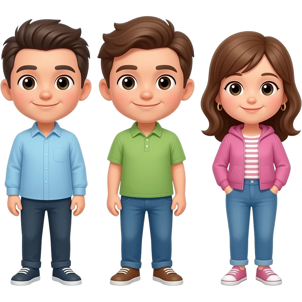 사람 세 명 emoji