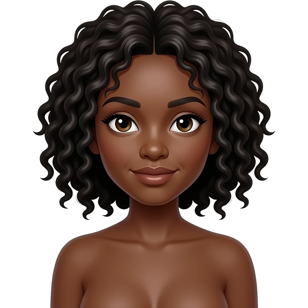 Nude black woman emoji