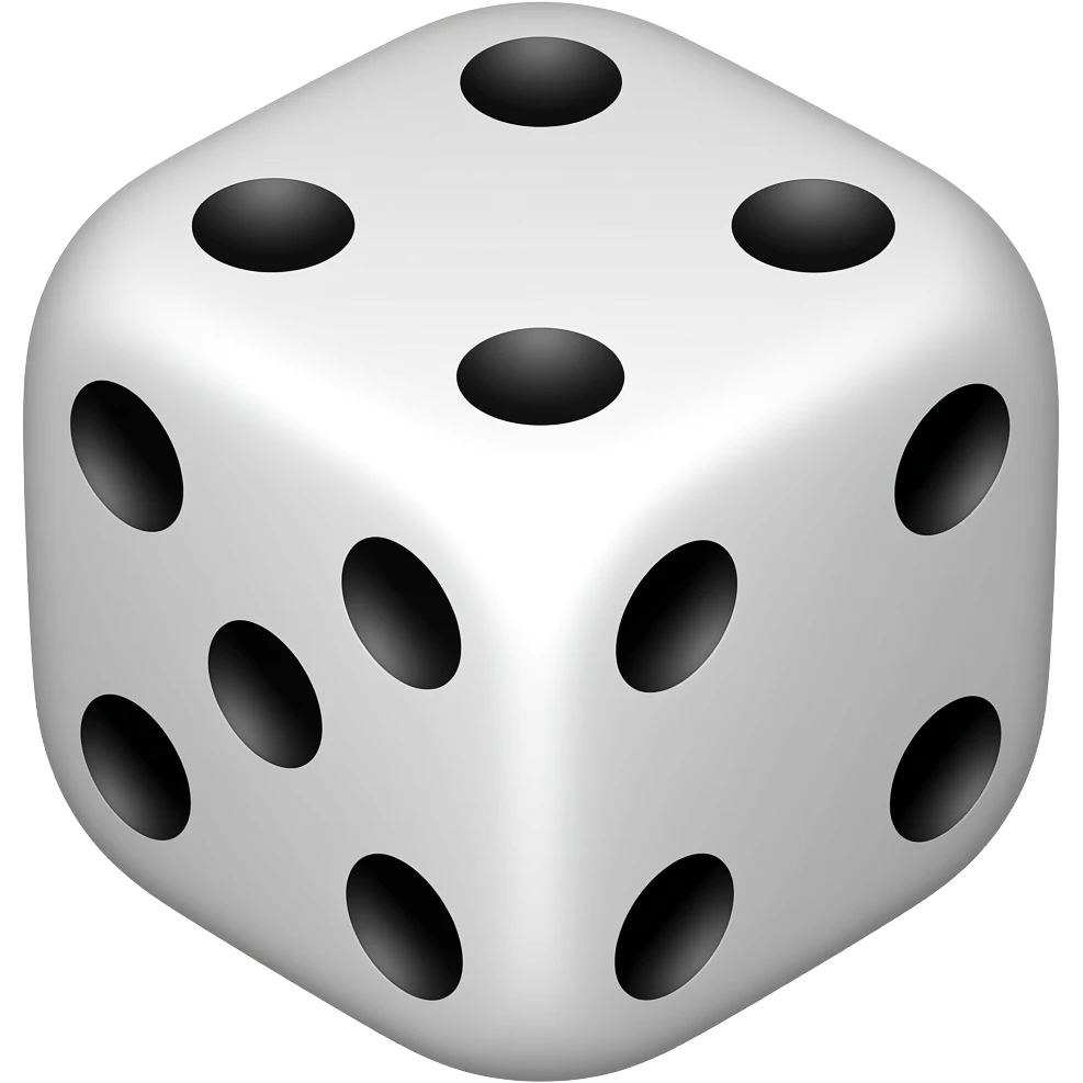 white dice emoji