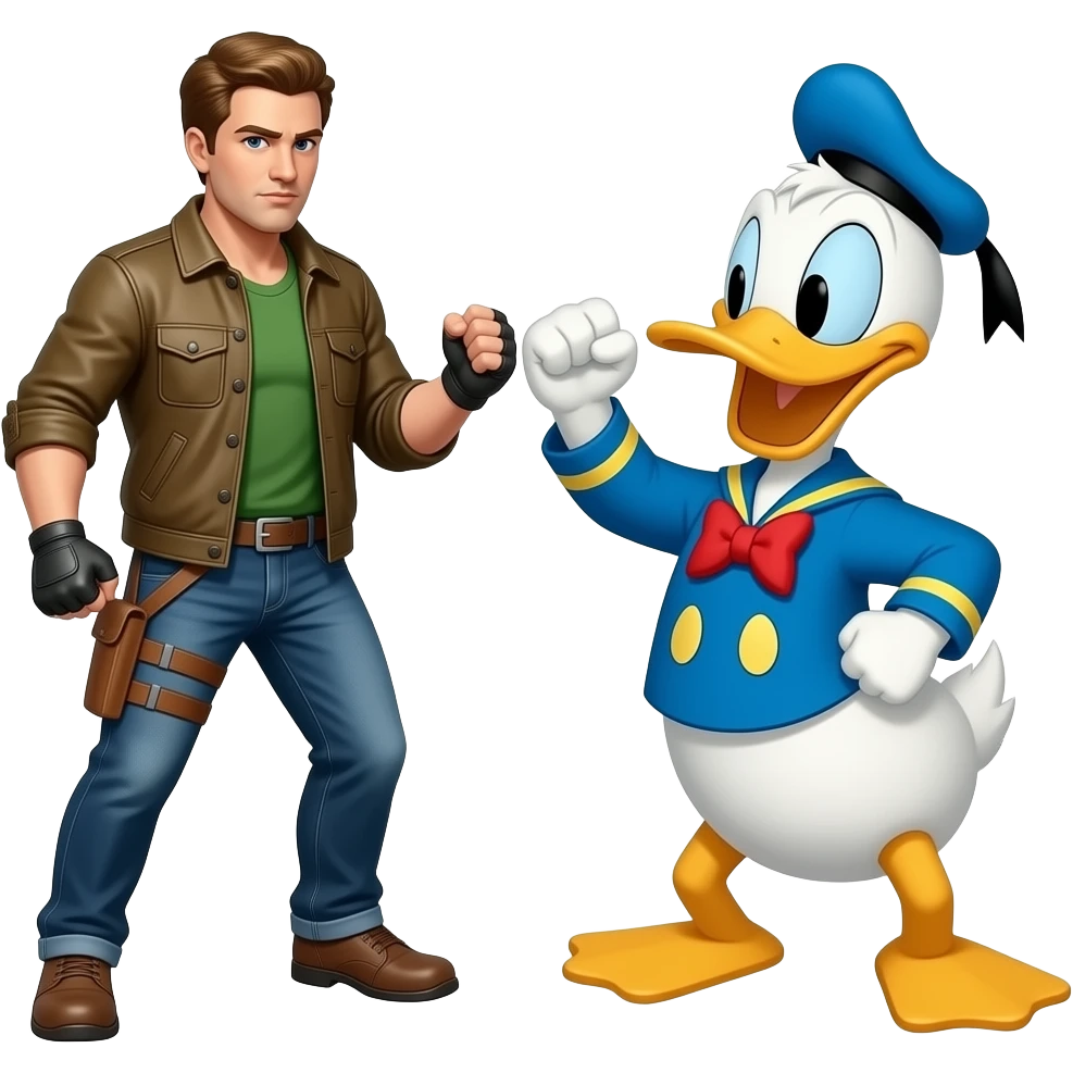 Huntrex vs Donald Duck emoji
