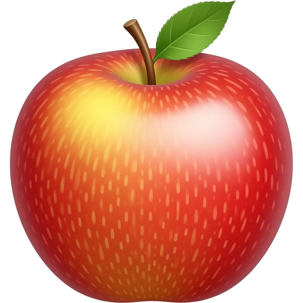 an apple emoji