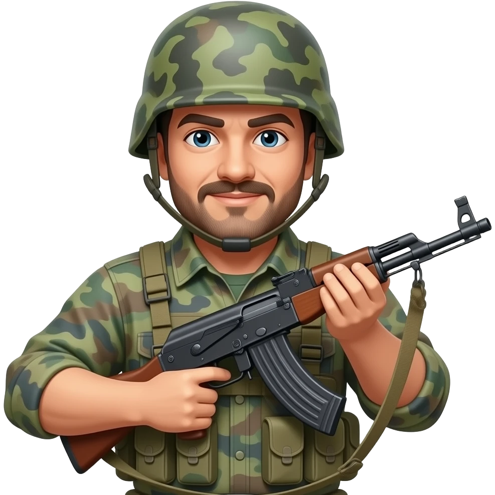 Man with rifle emoji