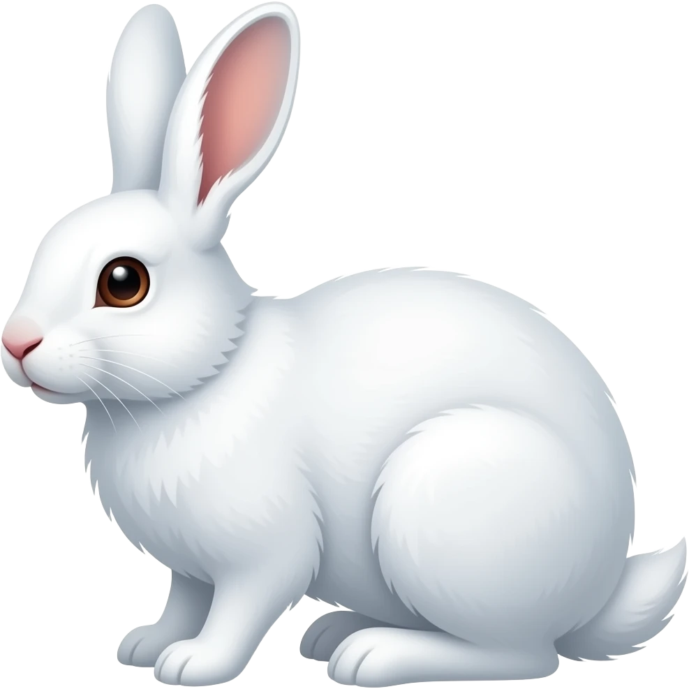 White Arctic hare emoji
