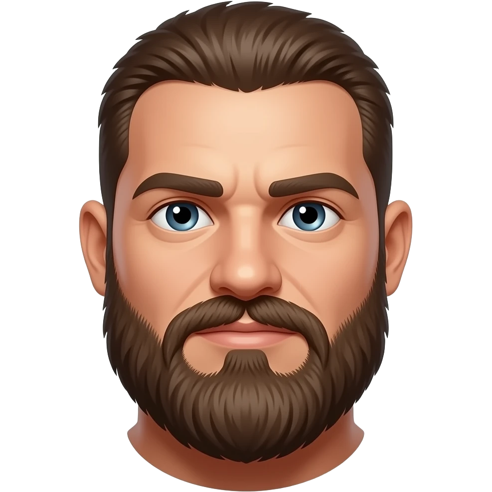 giga chad with huge chin emoji