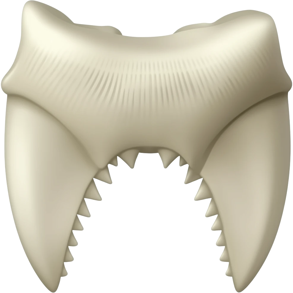 Shark tooth emoji