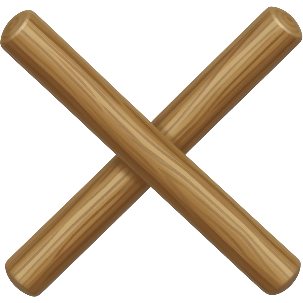 Stick emoji