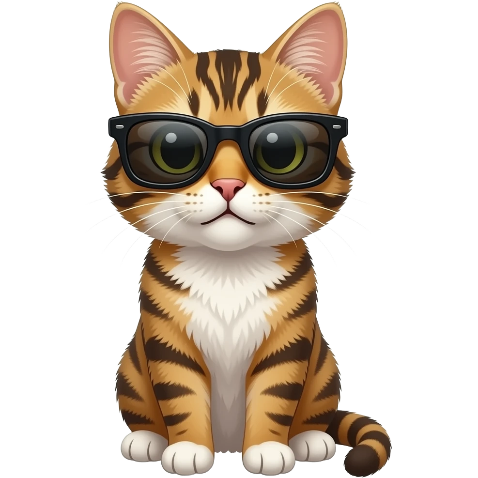 Cat wearing sunglasses emoji