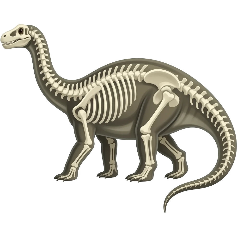 skeleton brachiosaurus emoji