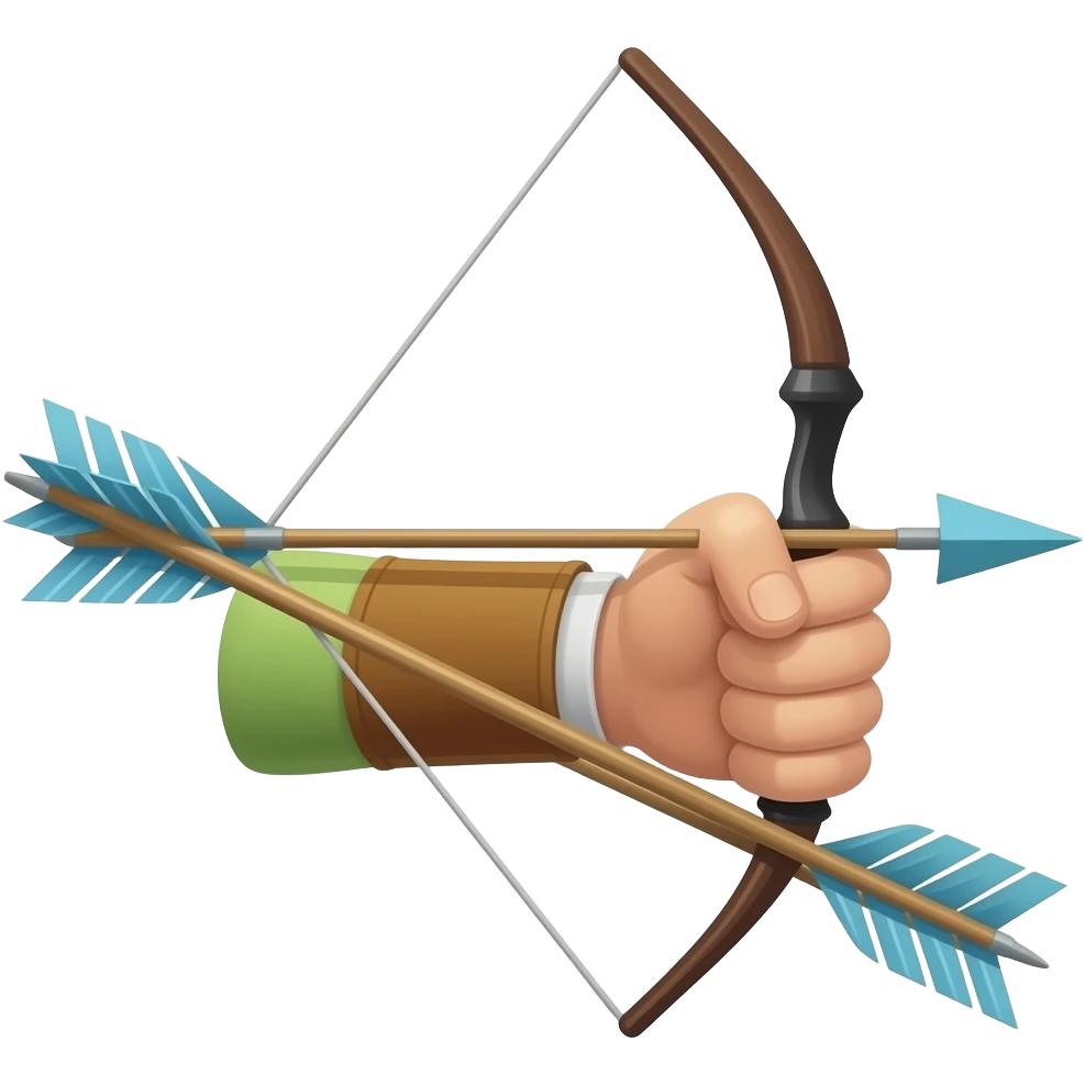 flechas de tiro con arco emoji
