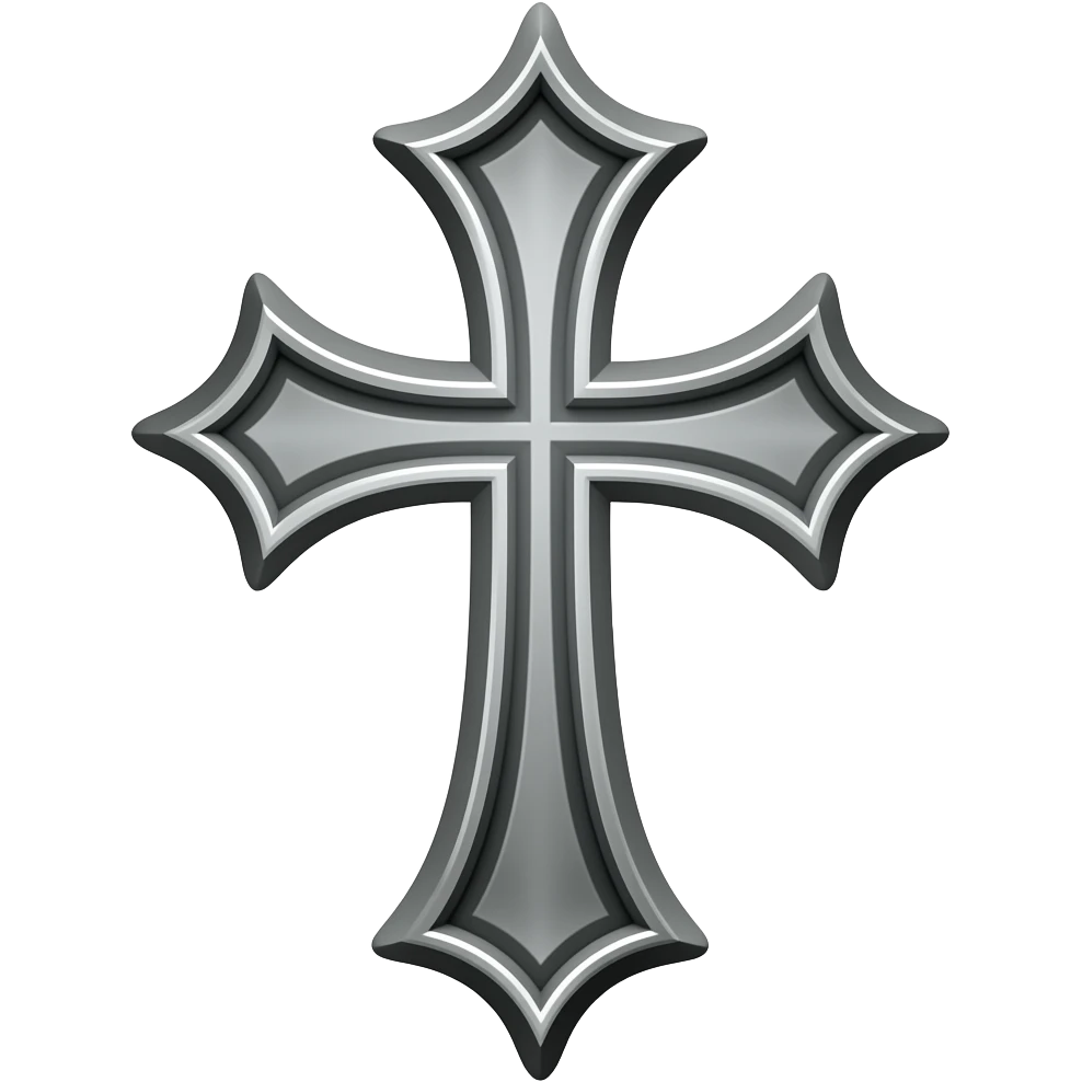 Croix gothique emoji