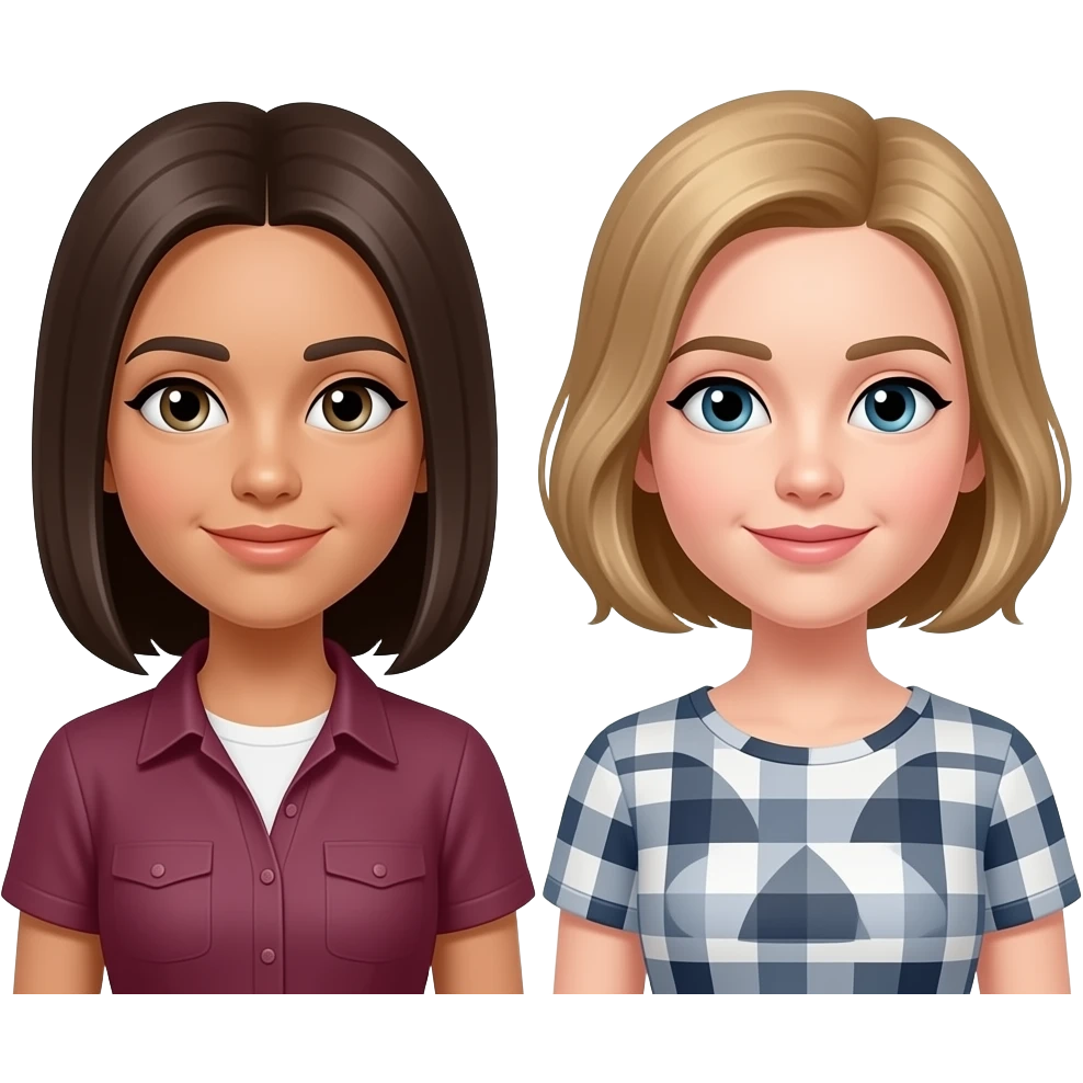 Bettina and Sandra emoji