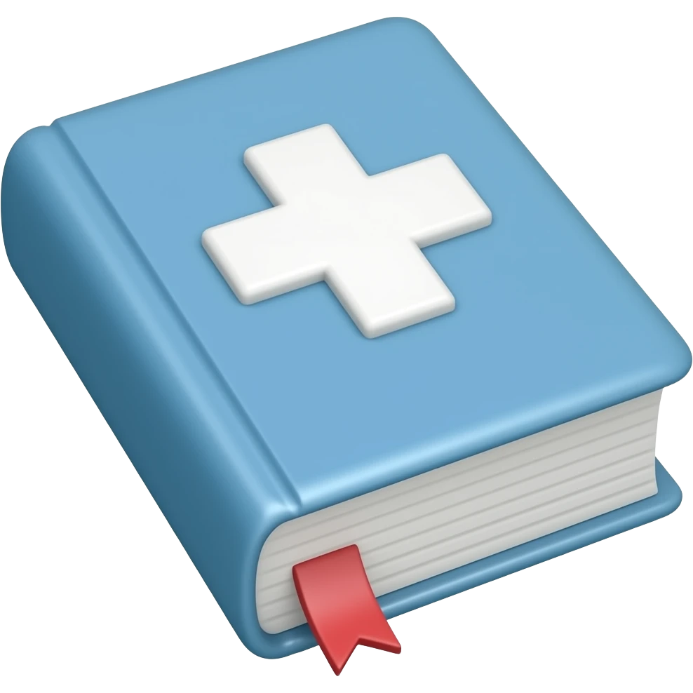 medical book emoji