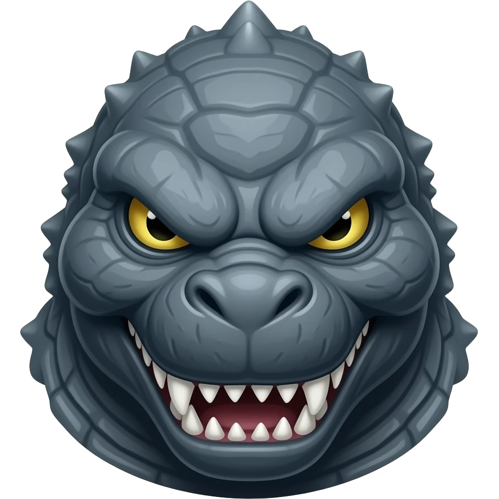 Godzilla head emoji