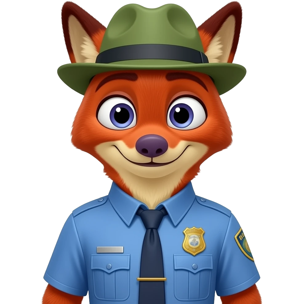 Nick Fox zootopia character emoji