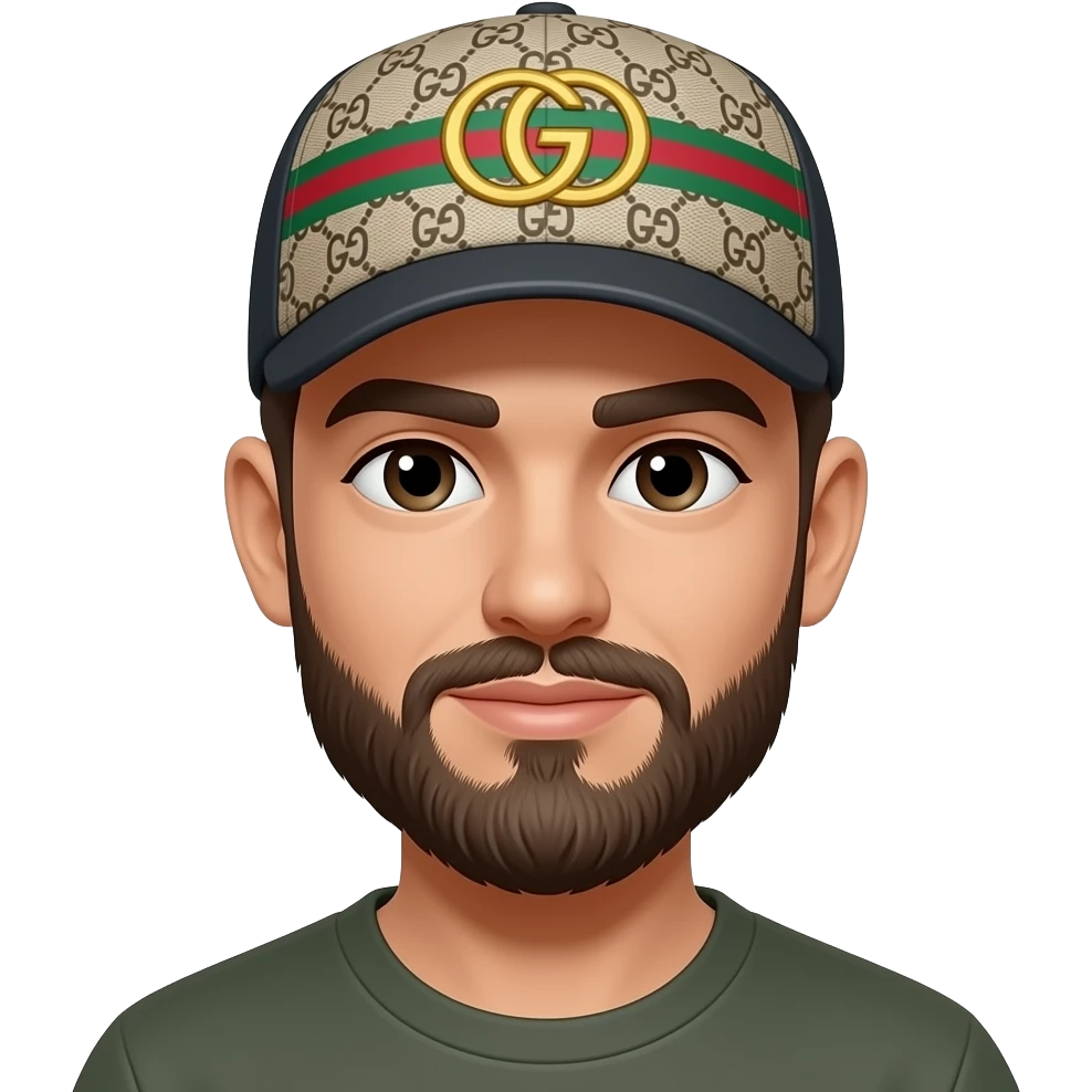 GUCCI cap Ali beard emoji