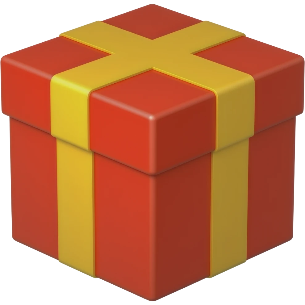 red mystery box emoji