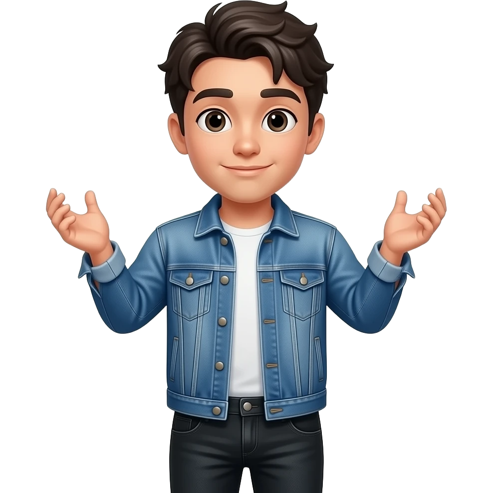 Shrugging man emoji