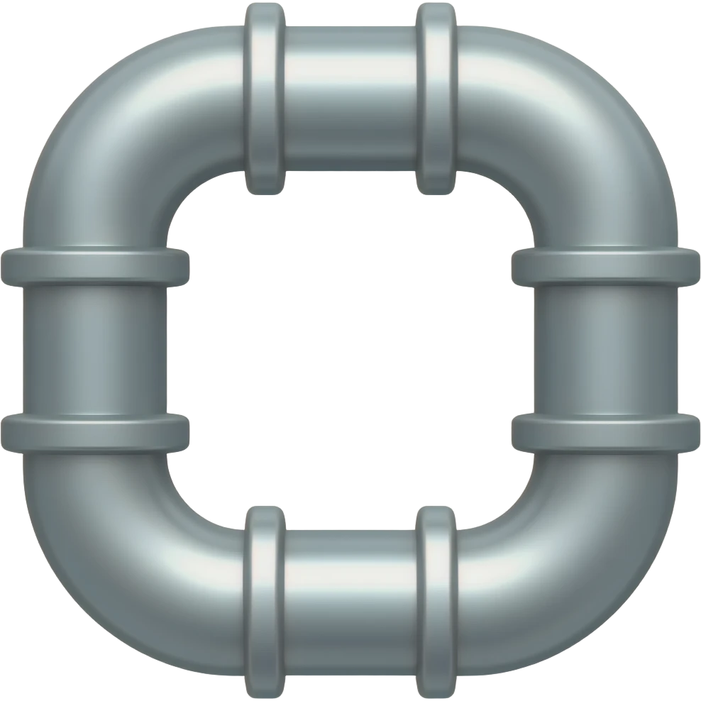 Pipeline double bend horizontal emoji