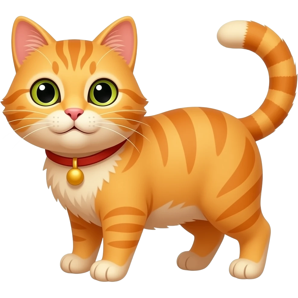 рыжий кот говорит всем привет emoji