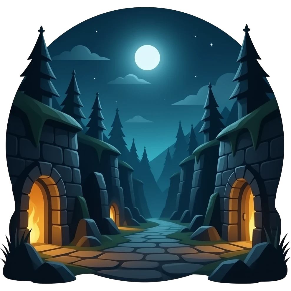 dark dungeon with no border not outside emoji