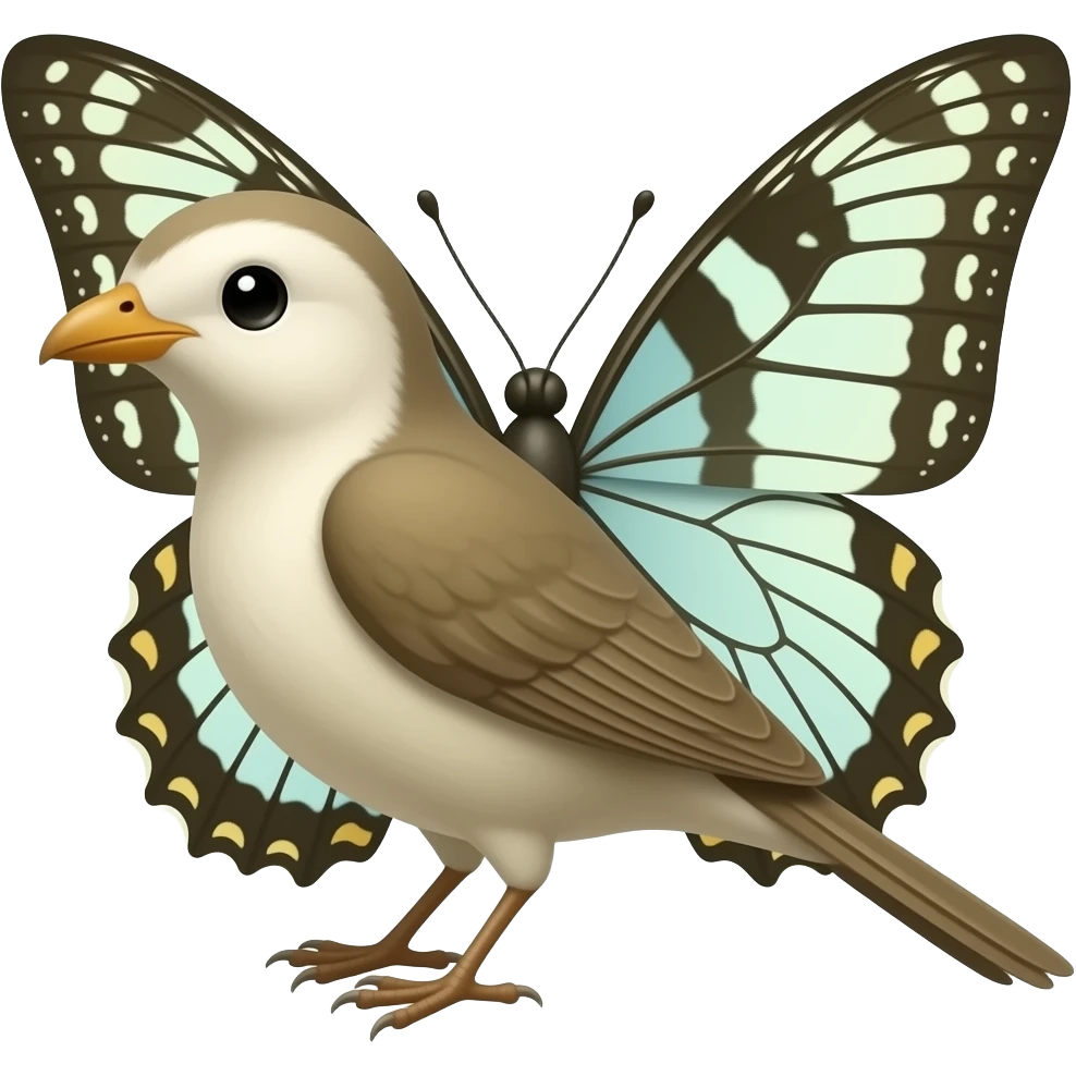 🐦 + 🦋 = emoji