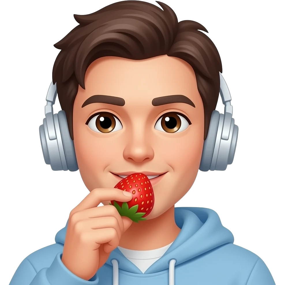 Strawberry smell emoji