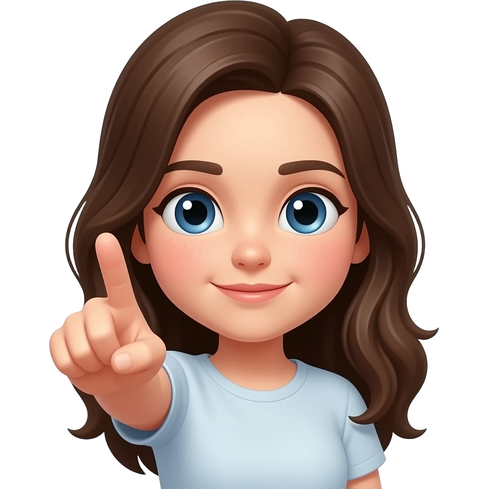 Emoji donde una chica colorada se mueede el dedo como esta de moda en ...