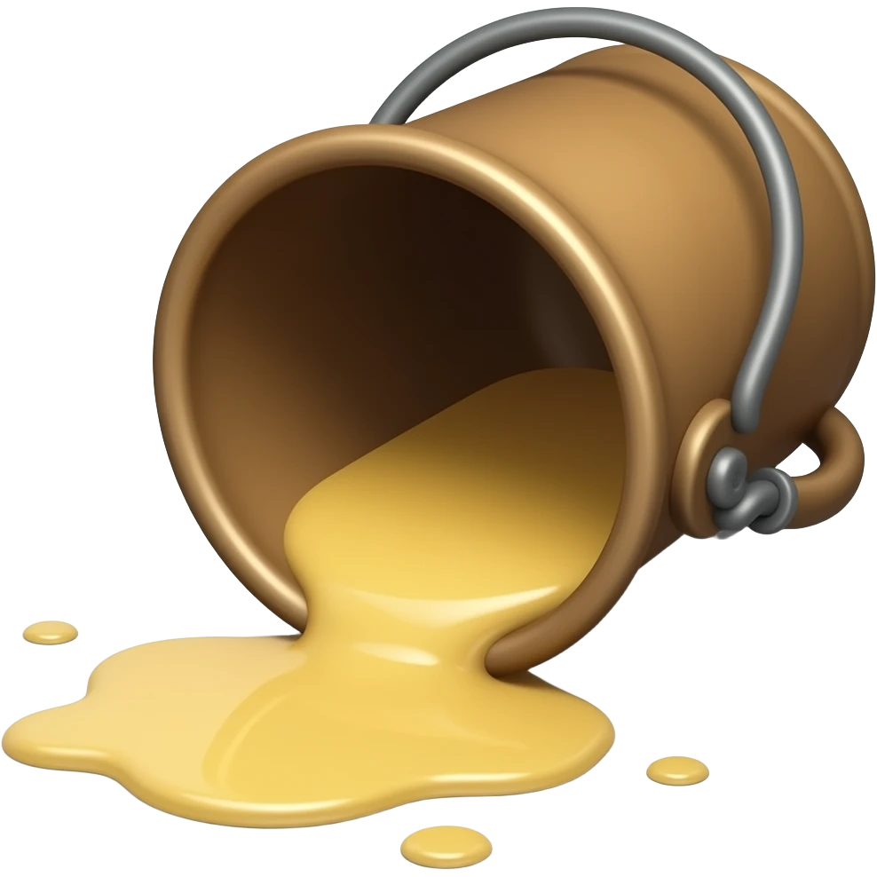 spill a pot on the ground emoji