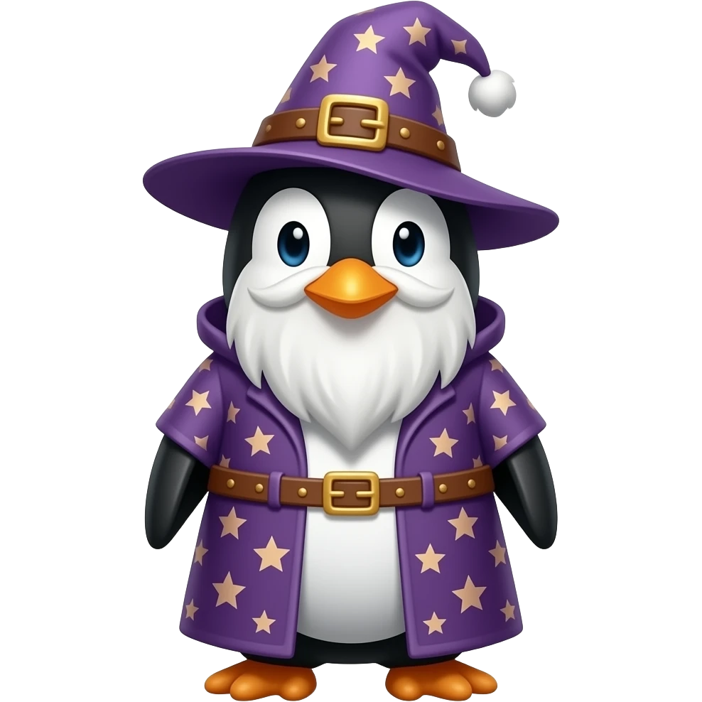 Penguin Wizard emoji