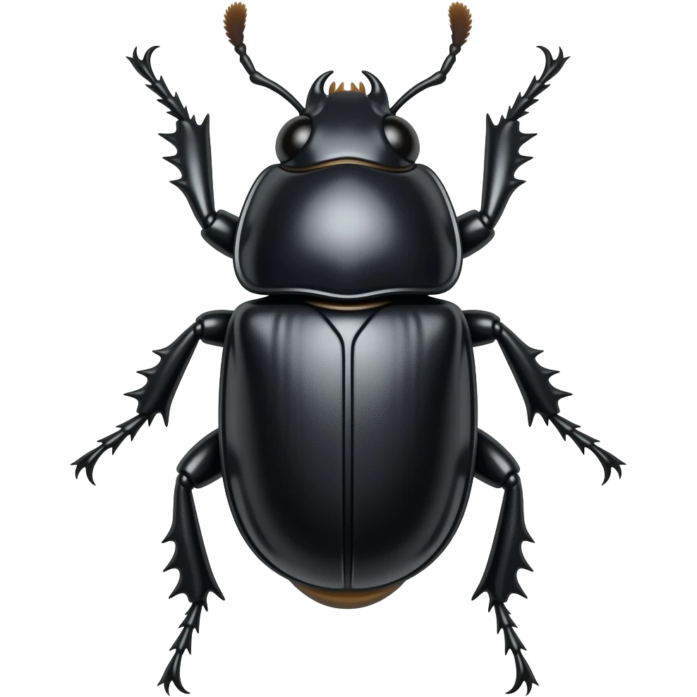 Ground beetle emoji