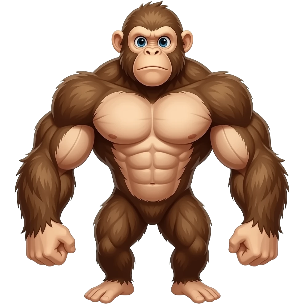 Muscle monkey emoji