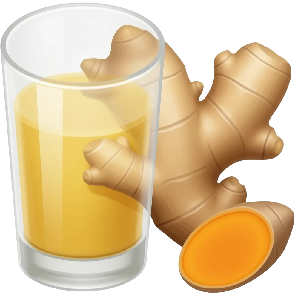 ginger and tumeric shot emoji