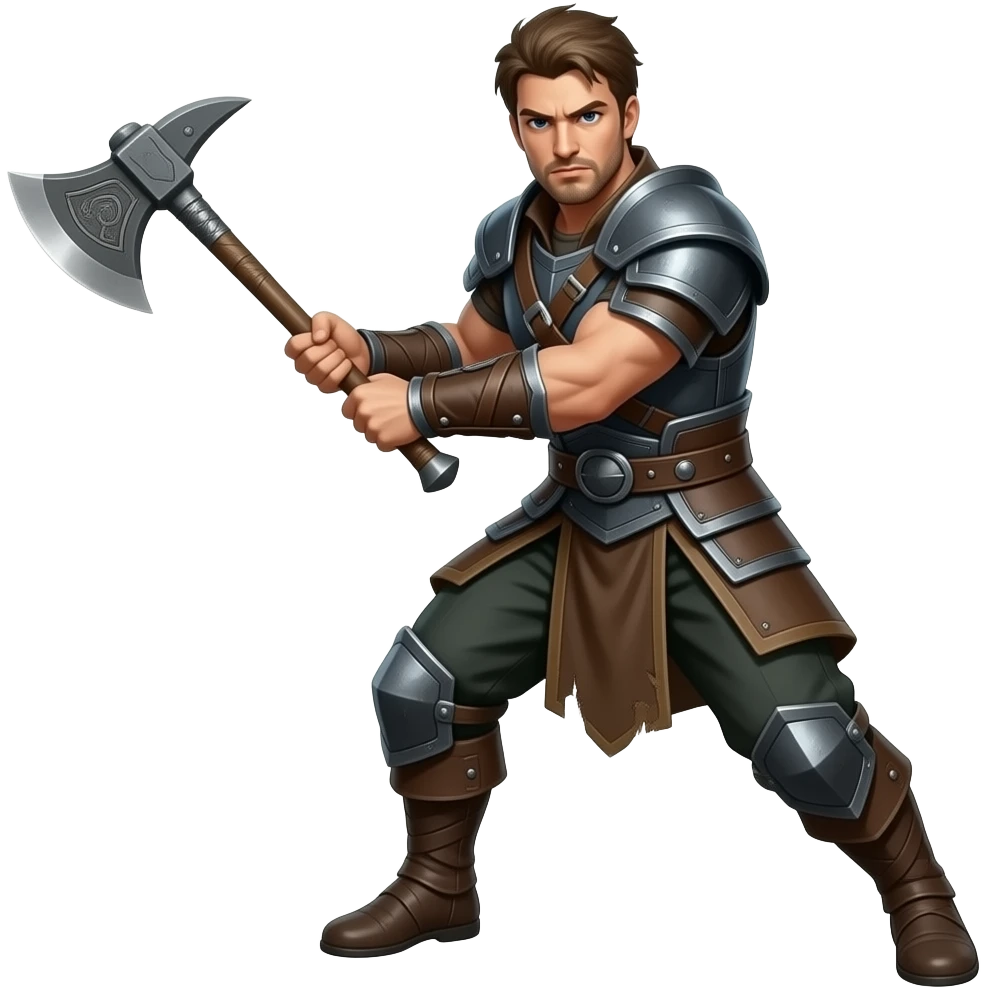 Axtkämpfer in Aktion emoji
