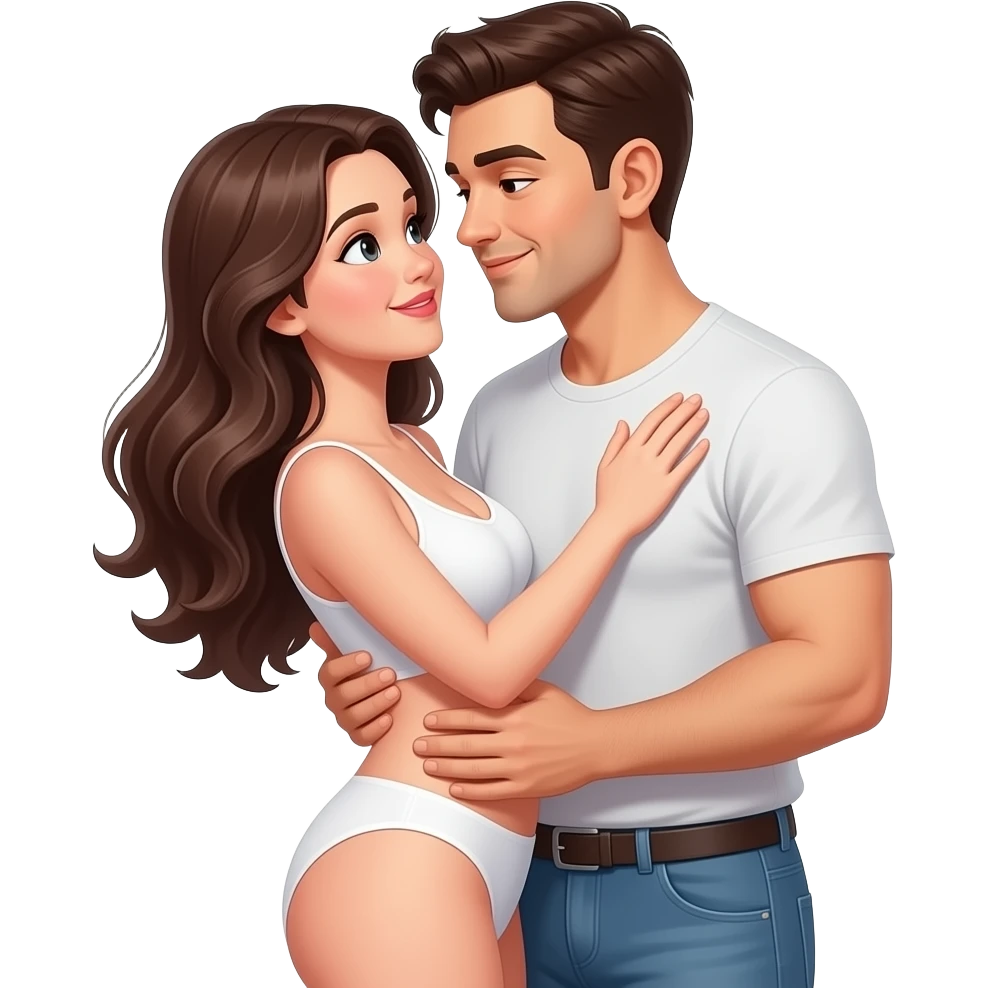 Female and male having sex emoji