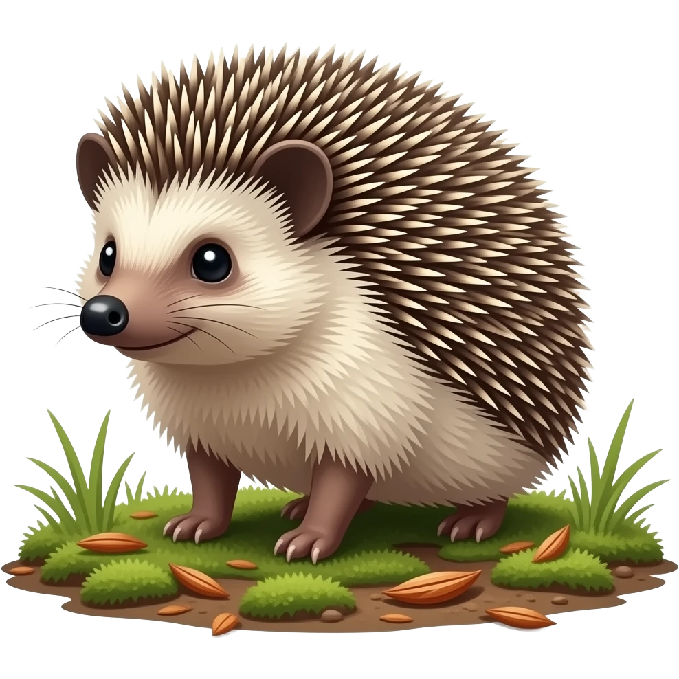 A hedgehog emoji