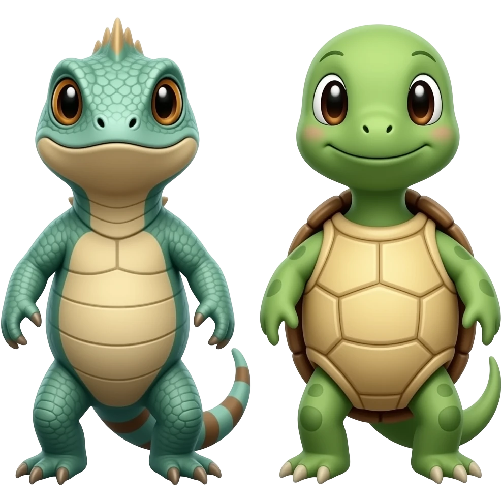 Leo the tuatara and squrtle the tortoise 2023 on Netflix emoji