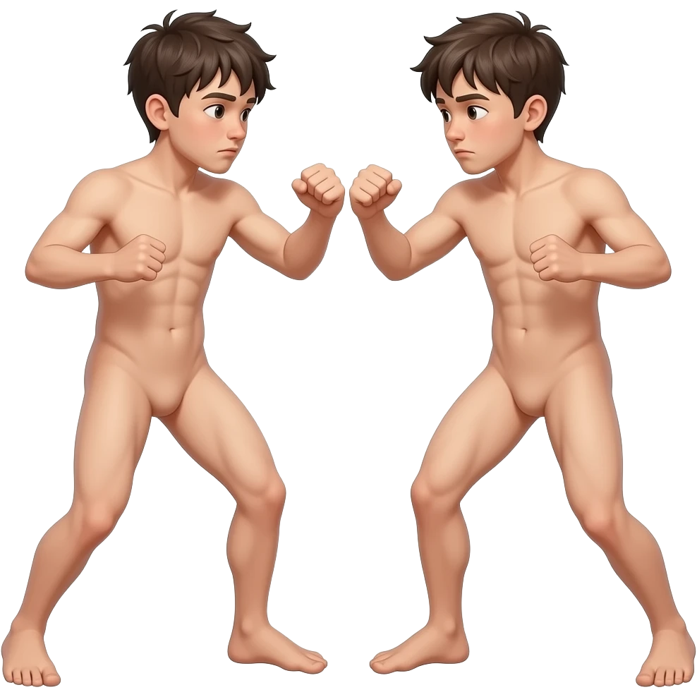 2 Boys talls naked fight emoji
