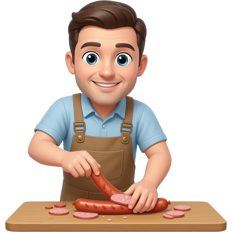 stuffing a sausage emoji