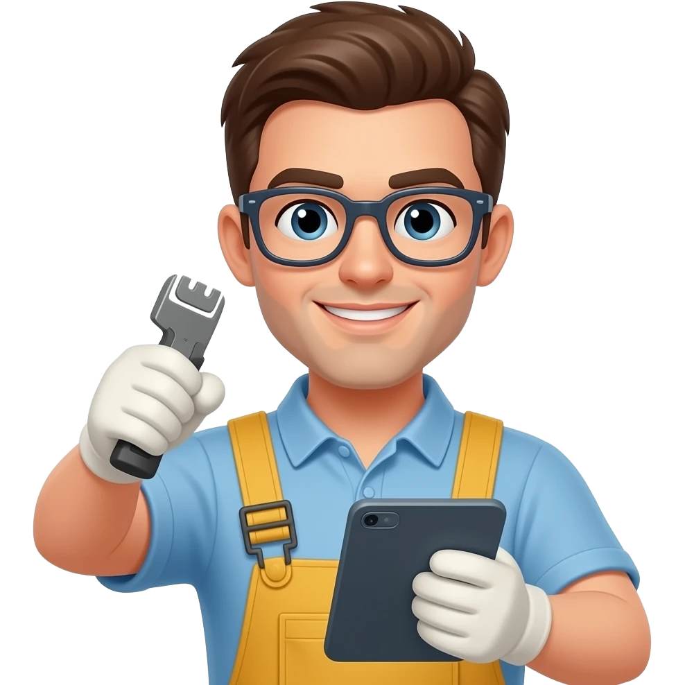 a man doing task emoji