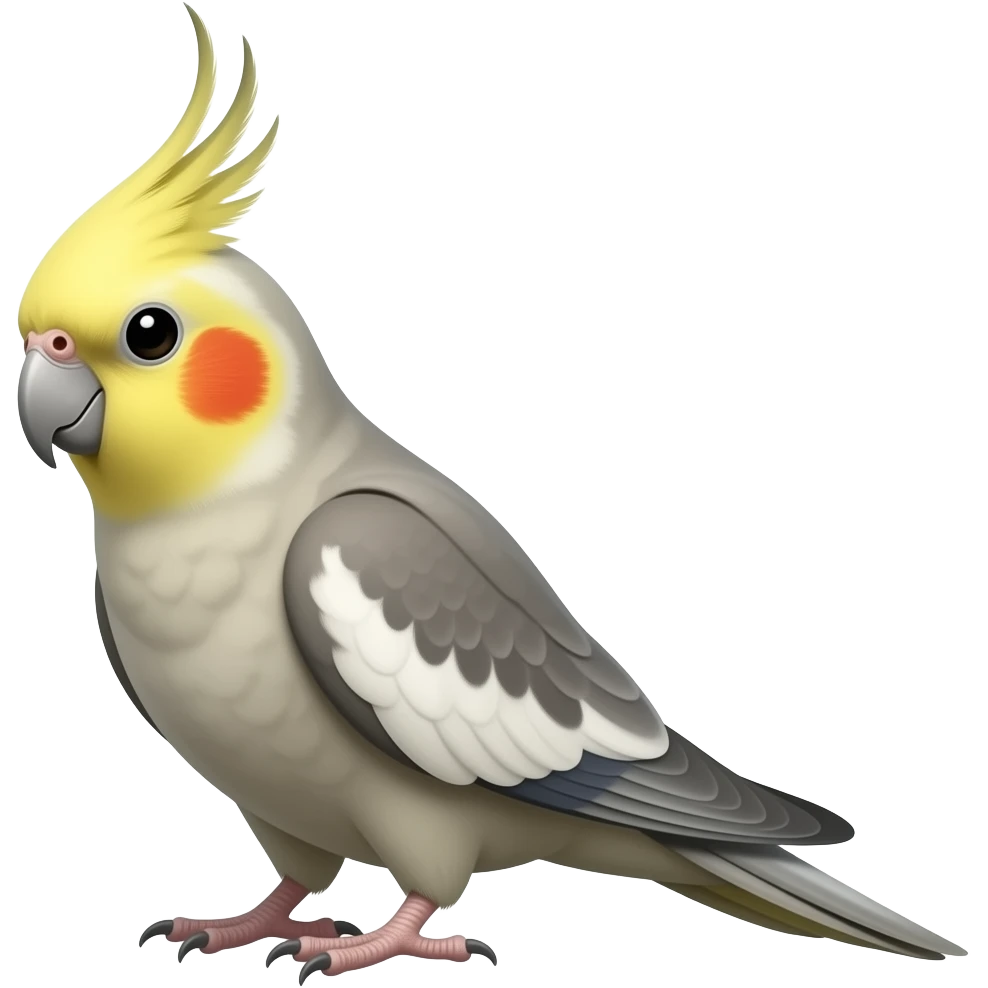 Can you make a cross between a fish and a cockatiel emoji
