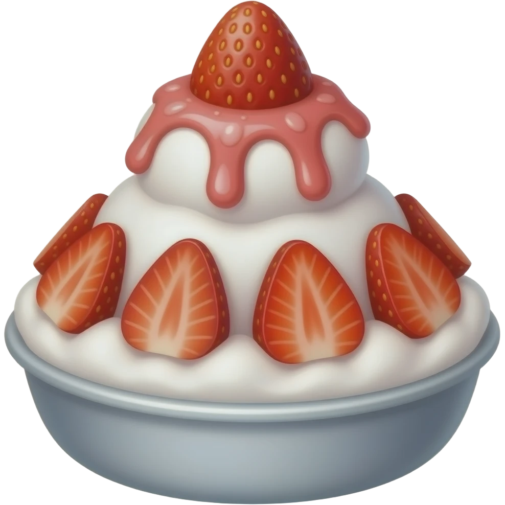 딸기 빙수 emoji